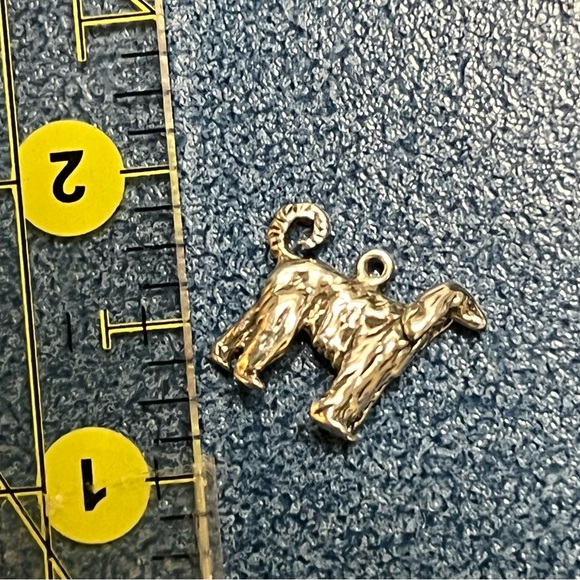 Sterling Silver .925 Solid 3-D Dog Charm Vintage - Picture 5 of 5